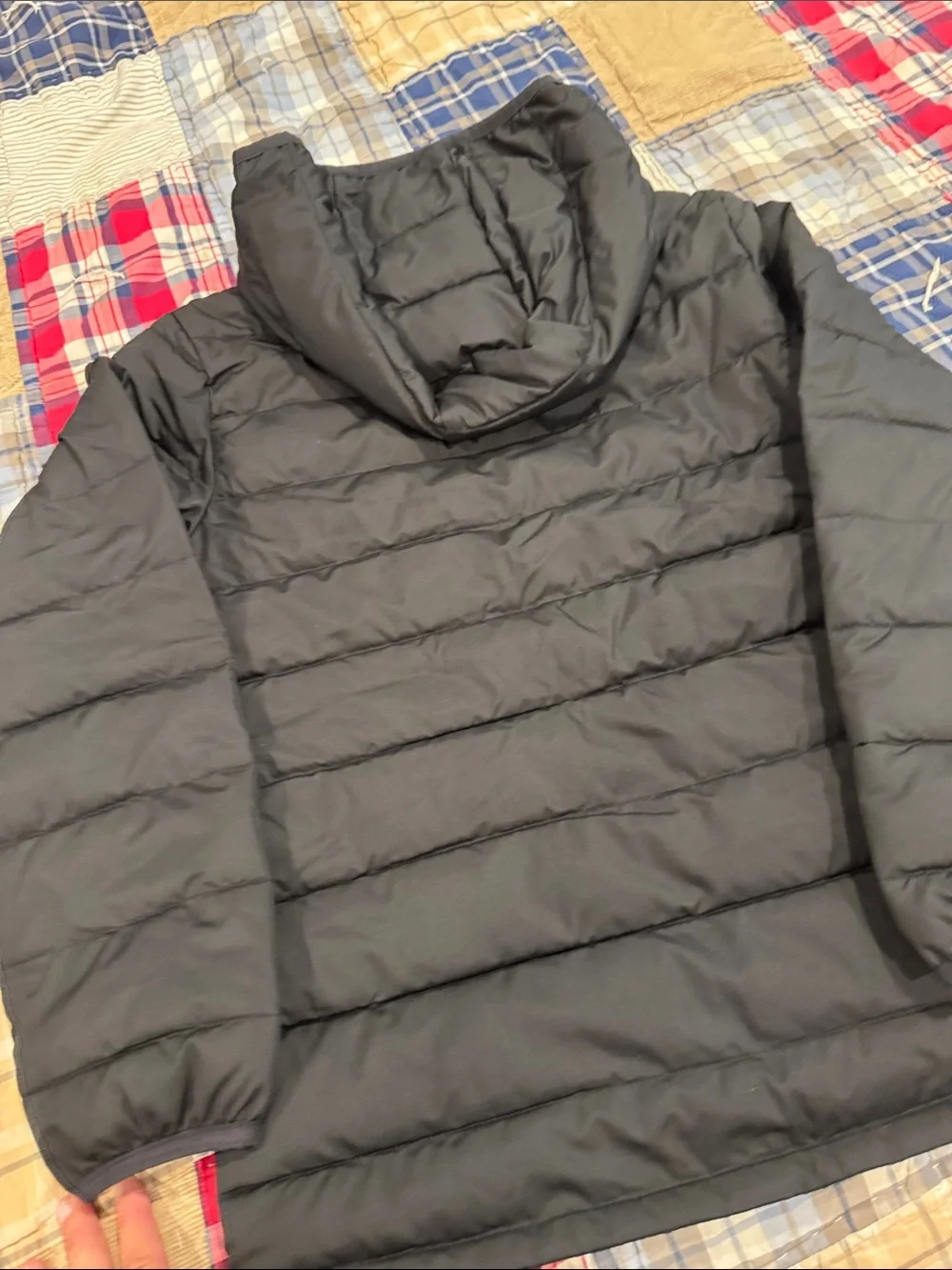 GAP Black Hooded Puffer Jacket for Kids